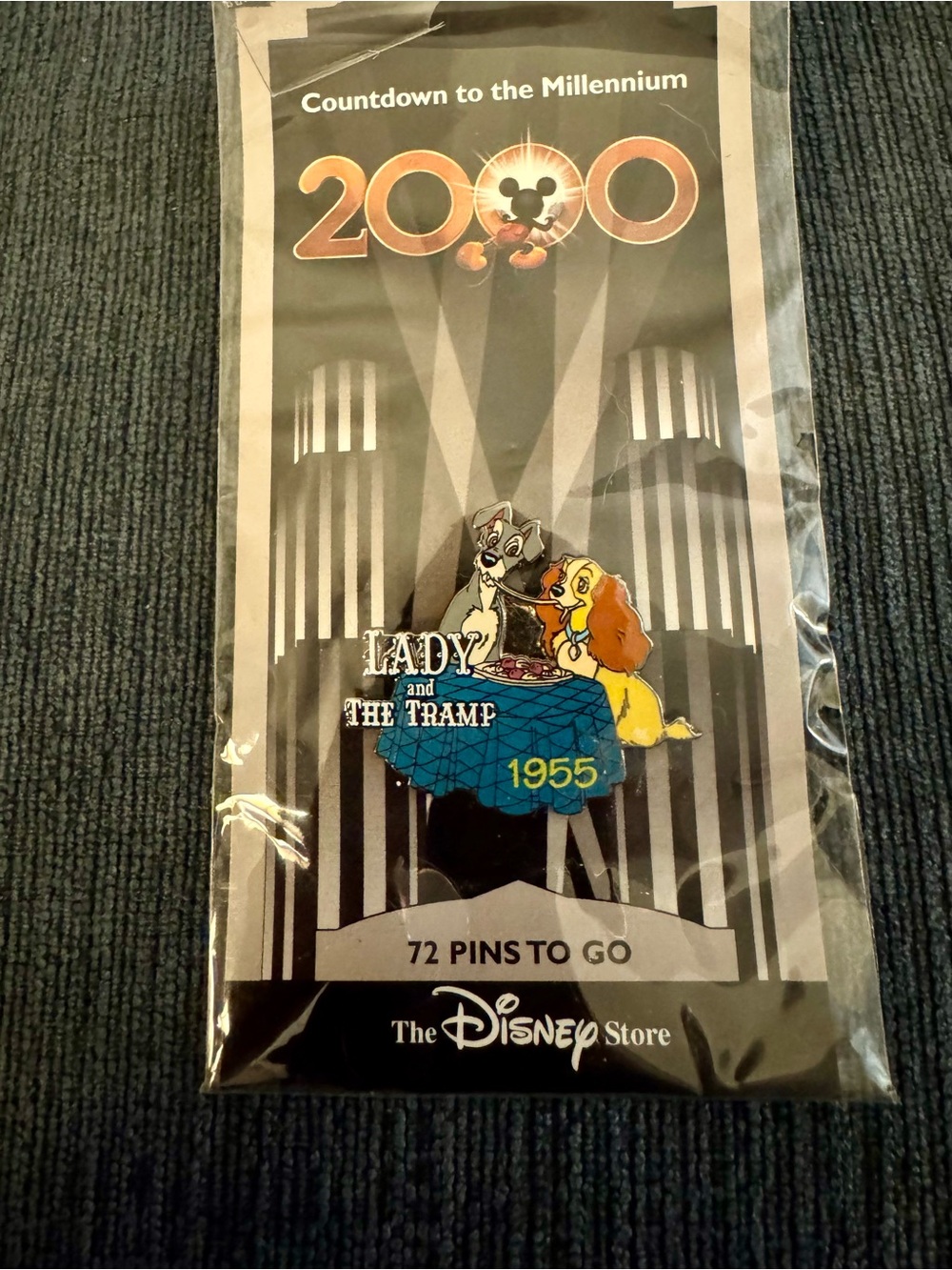 The Disney Store Lady & the Tramp pin